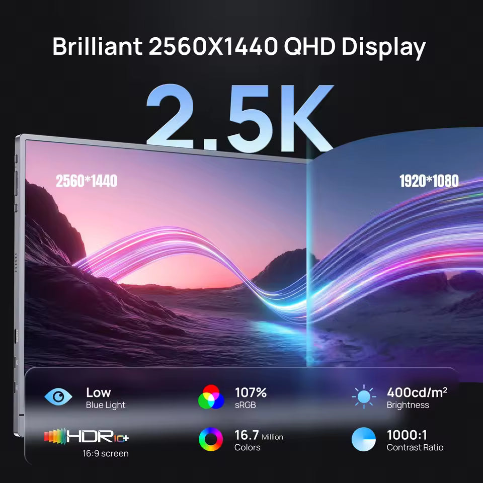 16,1" 2.5K 180 Hz | Perfekt för krävande arbete och gaming (inkl. skyddssleeve)