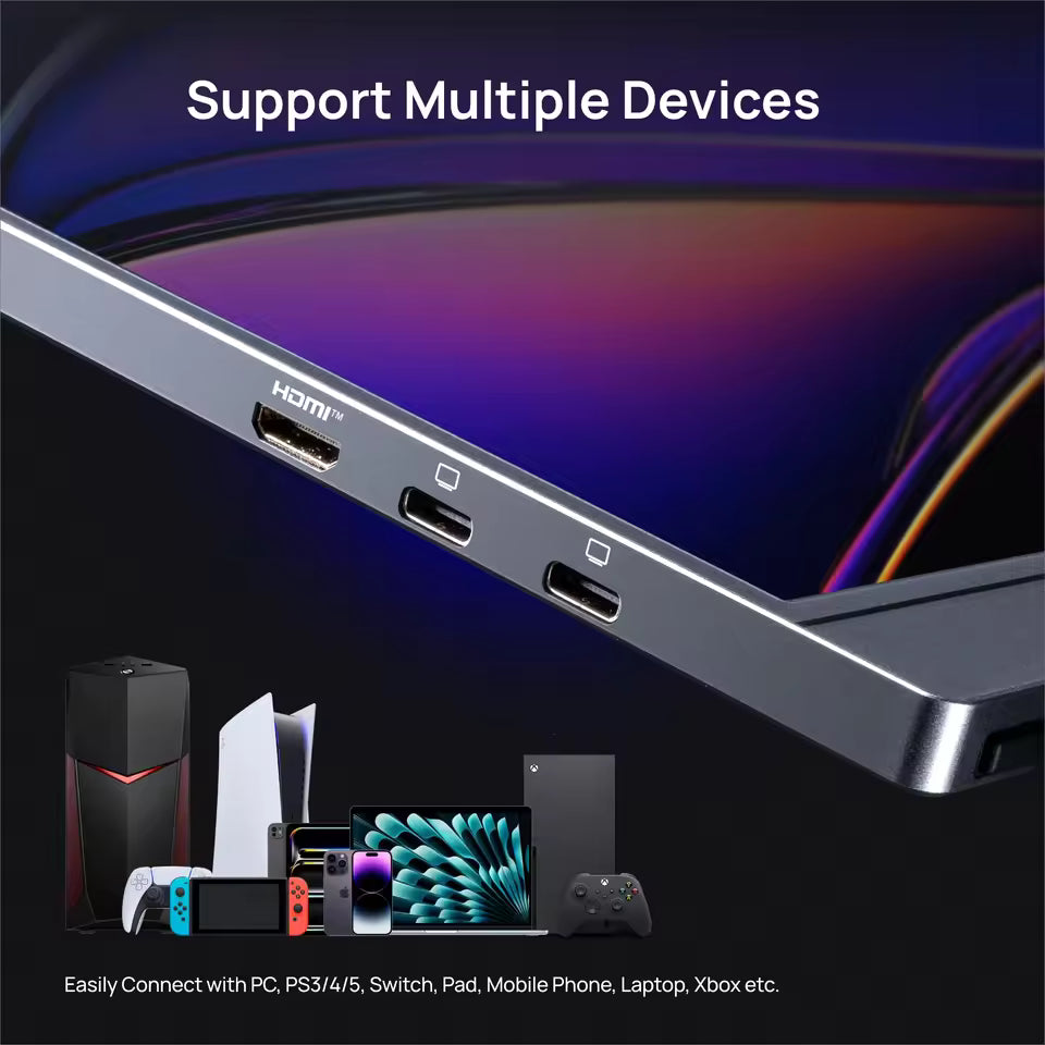 16,1" 144 Hz | Bärbar gamingskärm (inkl. skyddssleeve)